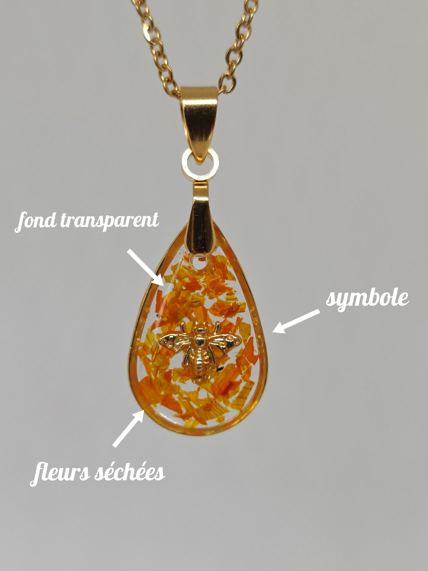 Collier petite goutte d'eau