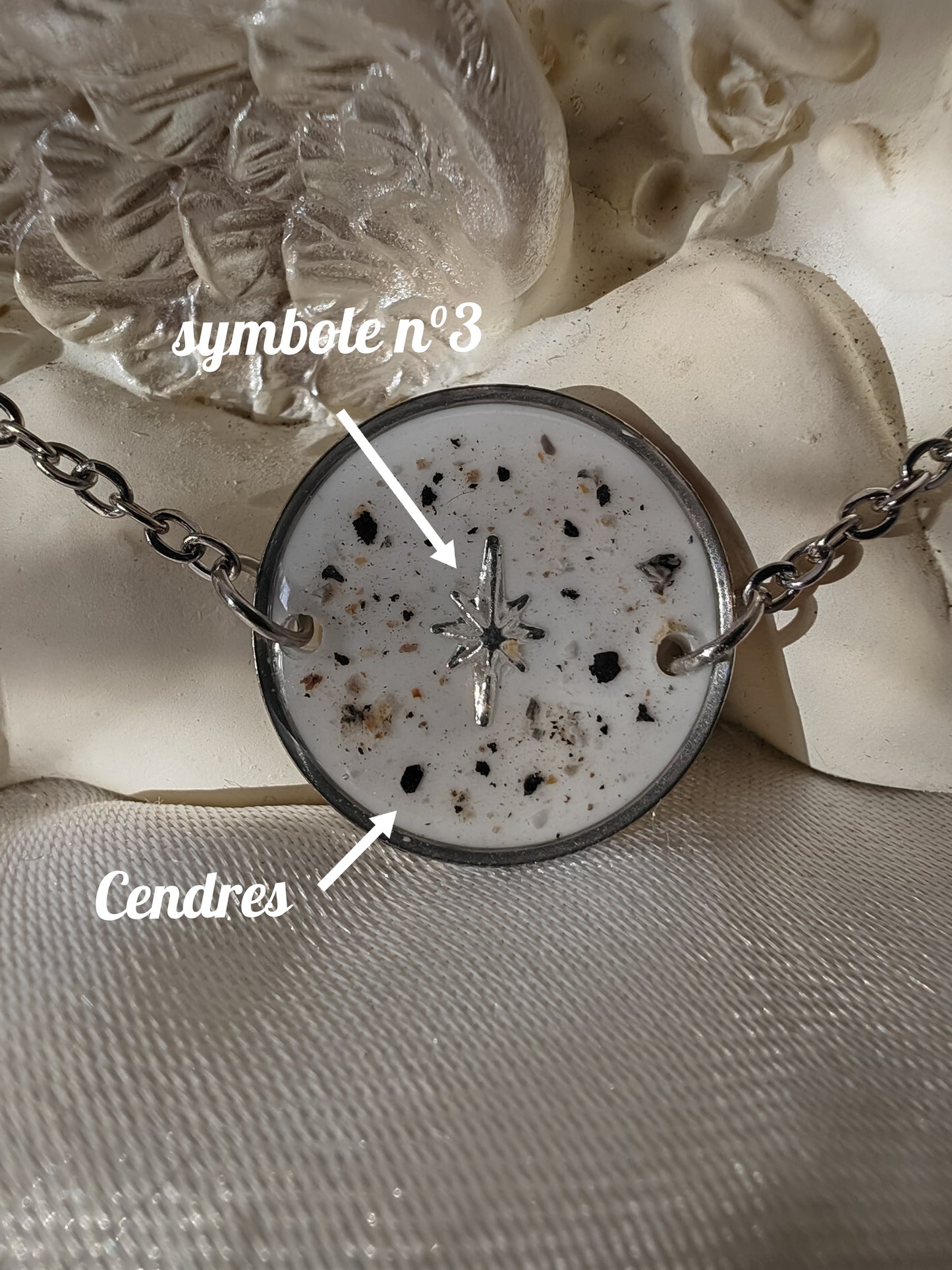 Bracelet paillettes de cendres