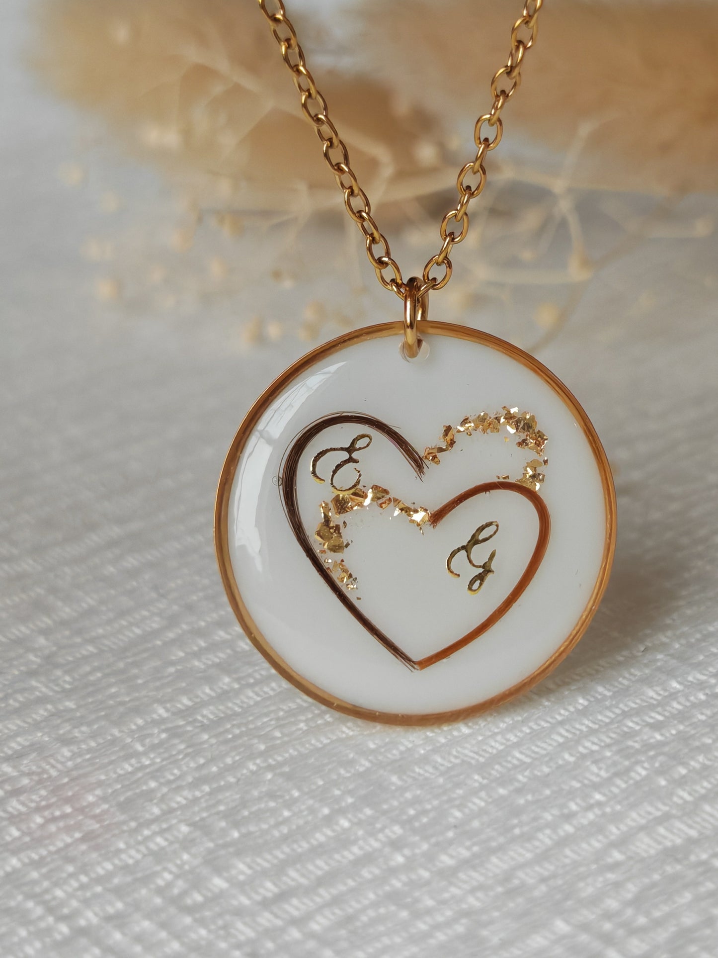 Collier double cœur