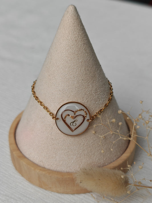 Bracelet double cœur